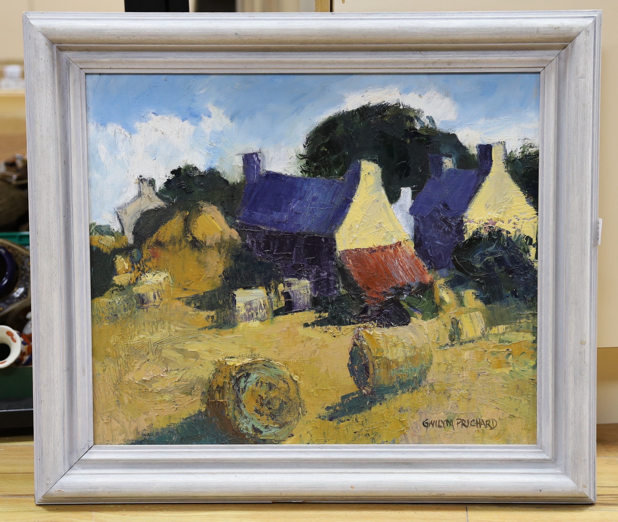 Gwilym Prichard (Welsh, 1931-2015), 'Brittany - Summer', oil on canvas, 44 x 53cm